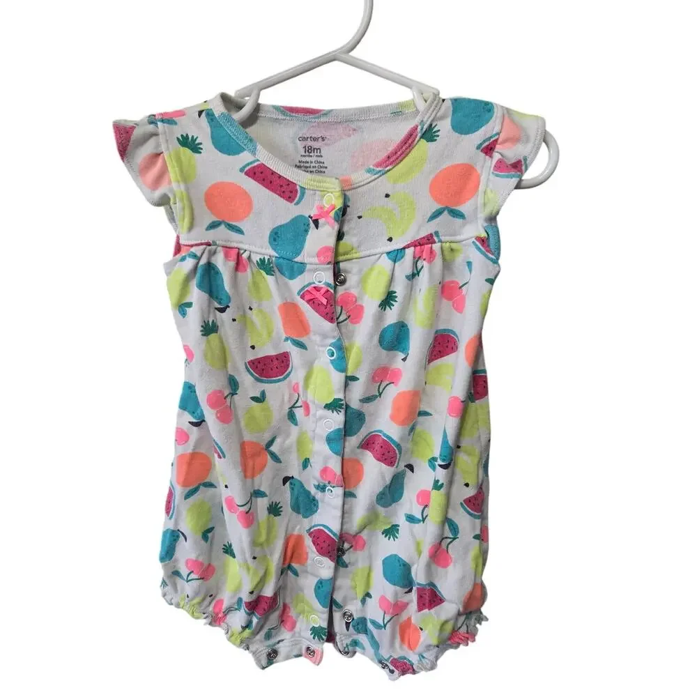 Button Up Fruit Romper - Carter's - 18mo
